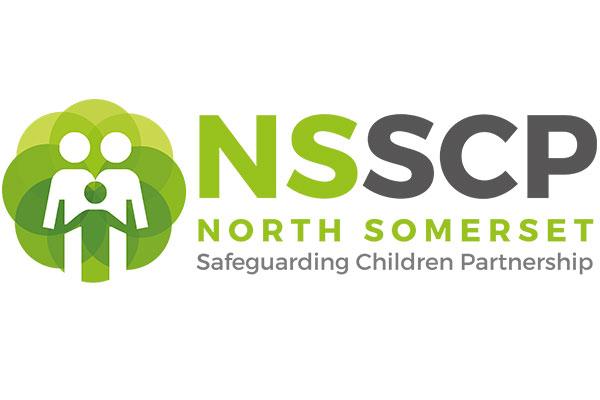 Green and black text logo for the North Somerset Safeguarding Children's Partnership